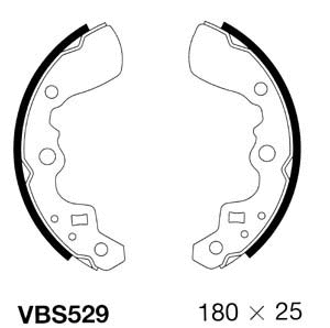 Brake Shoe Set (VBS529)