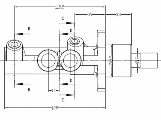 Brake Master Cylinder (VMC252)