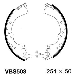 Brake Shoe Set (VBS503)