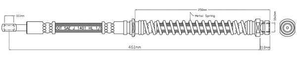 Brake Hose (VBJ412)