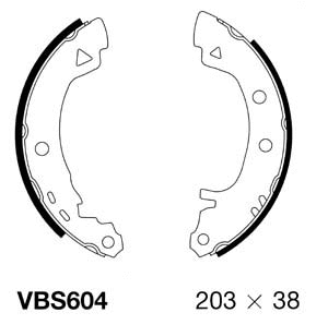 Brake Shoe Set (VBS604)