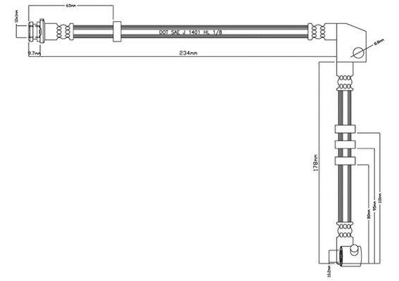 Brake Hose (VBJ342)