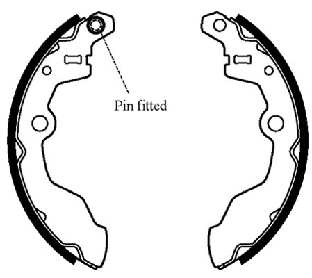 Brake Shoe Set (VBS703)