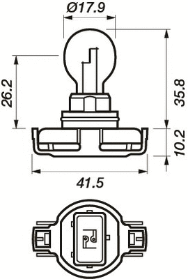 Bulb, direction indicator