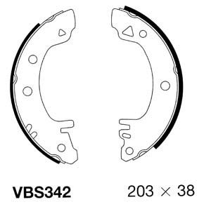 Brake Shoe Set (VBS342)