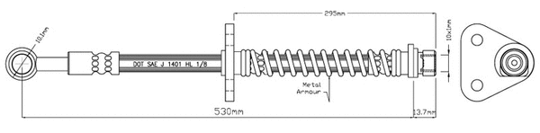 Brake Hose (VBH401)