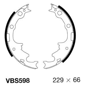 Brake Shoe Set (VBS598)