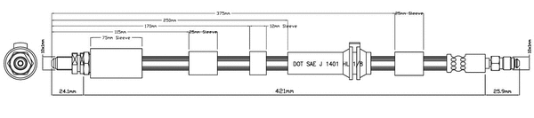 Brake Hose (VBH1201)