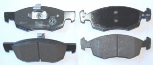 Brake Pad Set, disc brake (LVXL1181)