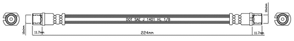 Brake Hose (VBJ224)
