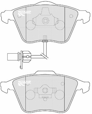 Brake Pad Set, disc brake (LVXL1165)