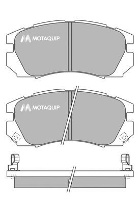 Brake Pad Set, disc brake (LVXL134)
