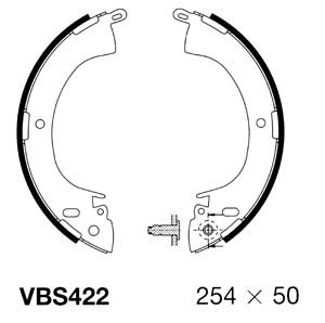 Brake Shoe Set (VBS422)