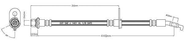 Brake Hose (VBJ185)
