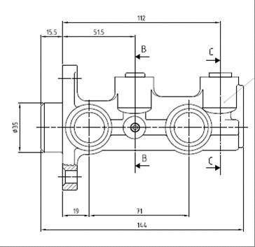 Brake Master Cylinder (VMC131)