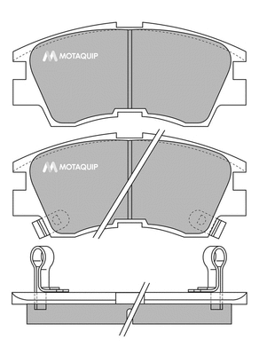 Brake Pad Set, disc brake (LVXL588)