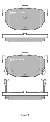 Brake Pad Set, disc brake (LVXL236)