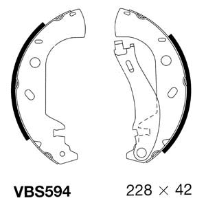 Brake Shoe Set (VBS594)