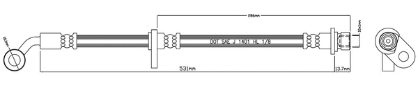Brake Hose (VBH1053)