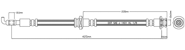 Brake Hose (VBJ334)