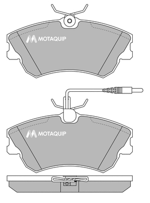 Brake Pad Set, disc brake (LVXL497)