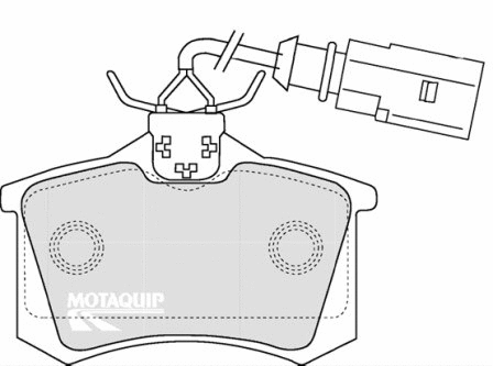 Brake Pad Set, disc brake (LVXL1097)