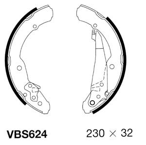 Brake Shoe Set (VBS624)