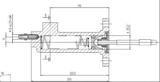 Slave Cylinder, clutch (VSC113)