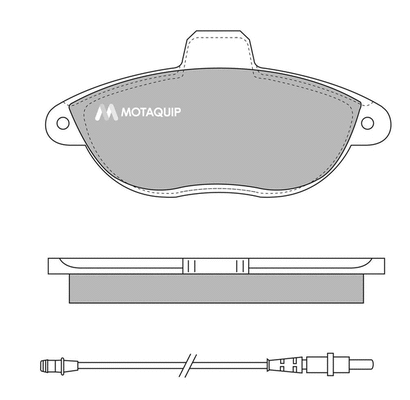 Brake Pad Set, disc brake (LVXL971)