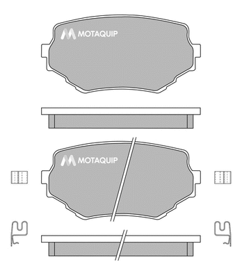 Brake Pad Set, disc brake (LVXL161)