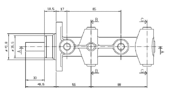 Brake Master Cylinder (VMC180)