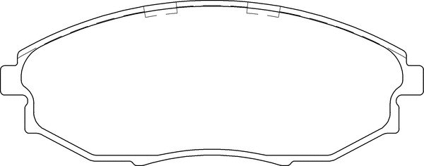 Brake Pad Set, disc brake (LVXL1655)
