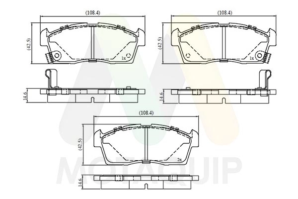 Brake Pad Set, disc brake (LVXL2095)
