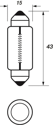 Bulb, interior light (VBU267)