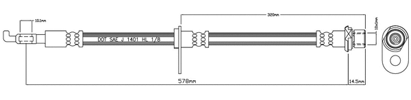 Brake Hose (VBH1104)