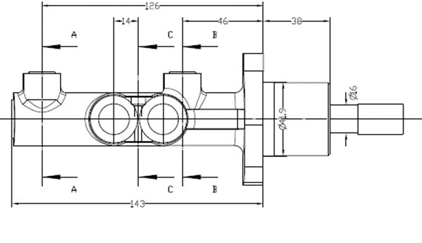 Brake Master Cylinder (VMC244)