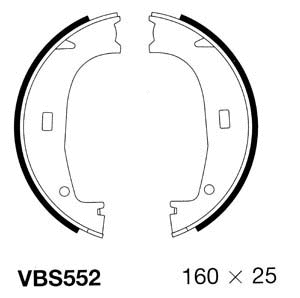Brake Shoe Set, parking brake (VBS552)