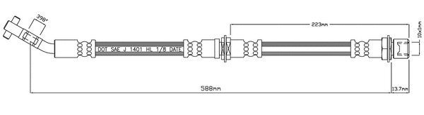Brake Hose (VBJ384)