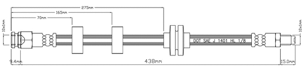 Brake Hose (VBH1017)