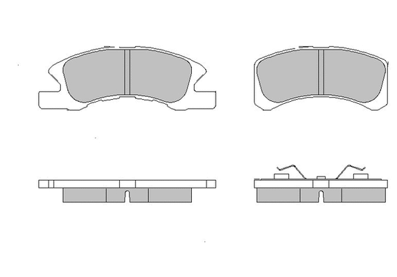 Brake Pad Set, disc brake (LVXL1672)