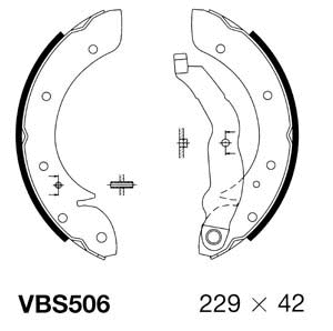 Brake Shoe Set (VBS506)