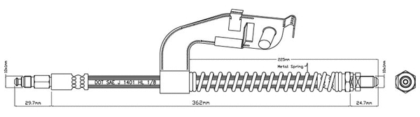 Brake Hose (VBJ172)