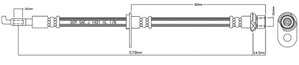 Brake Hose (VBH1105)