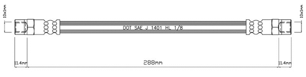 Brake Hose (VBH440)