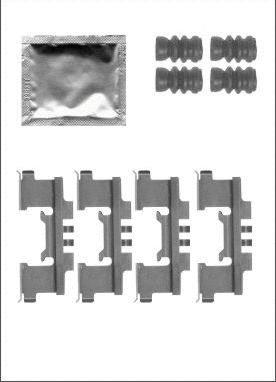 Accessory Kit, disc brake pad (LVMK1108)