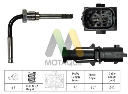 Sensor, exhaust gas temperature (LVET410)