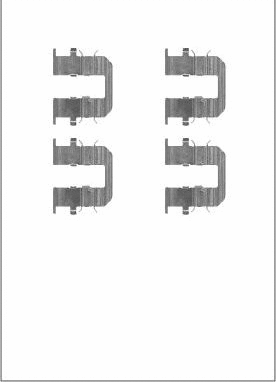 Accessory Kit, disc brake pad (LVMK1101)