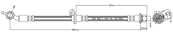 Brake Hose (VBJ667)