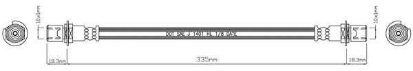 Brake Hose (VBH932)