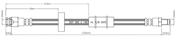 Brake Hose (VBH596)
